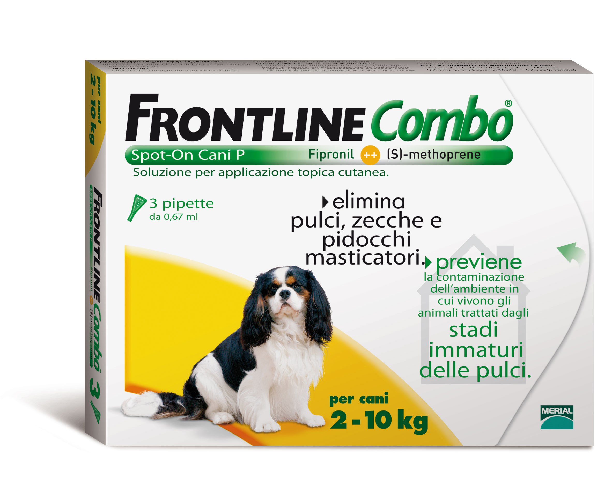 Frontline Combo 3x Pipettes antiparasitaires pour petits chiens (2 – 10 kg)