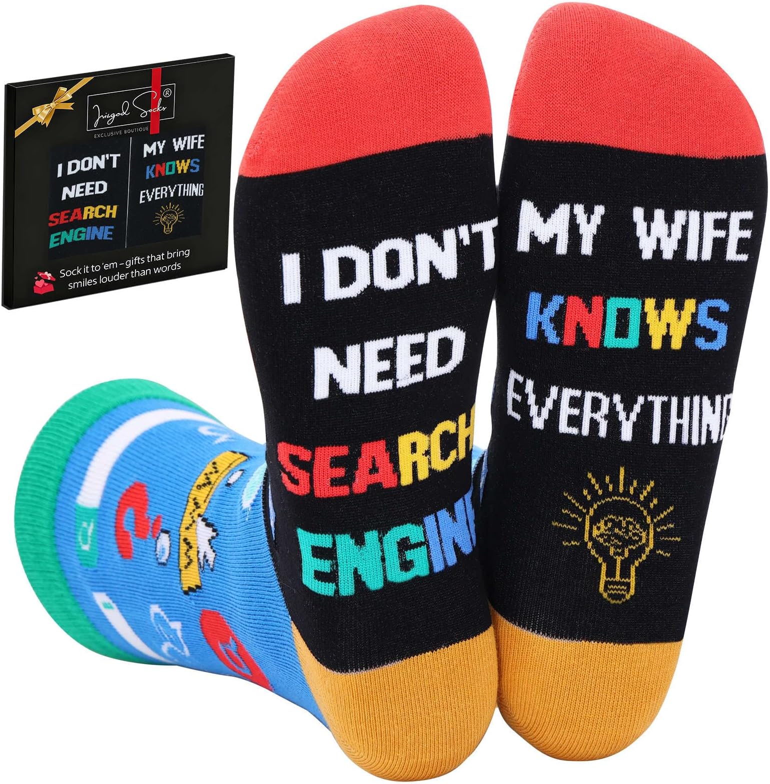 Funny Nerd Socks | Cool Stocking Stuffers | Holiday Gifts For Men and Women