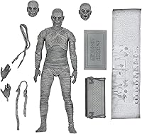 Vista 1 de NECA Universal Monsters Mummy 7IN Ultimate AF Negro y Blanco VER