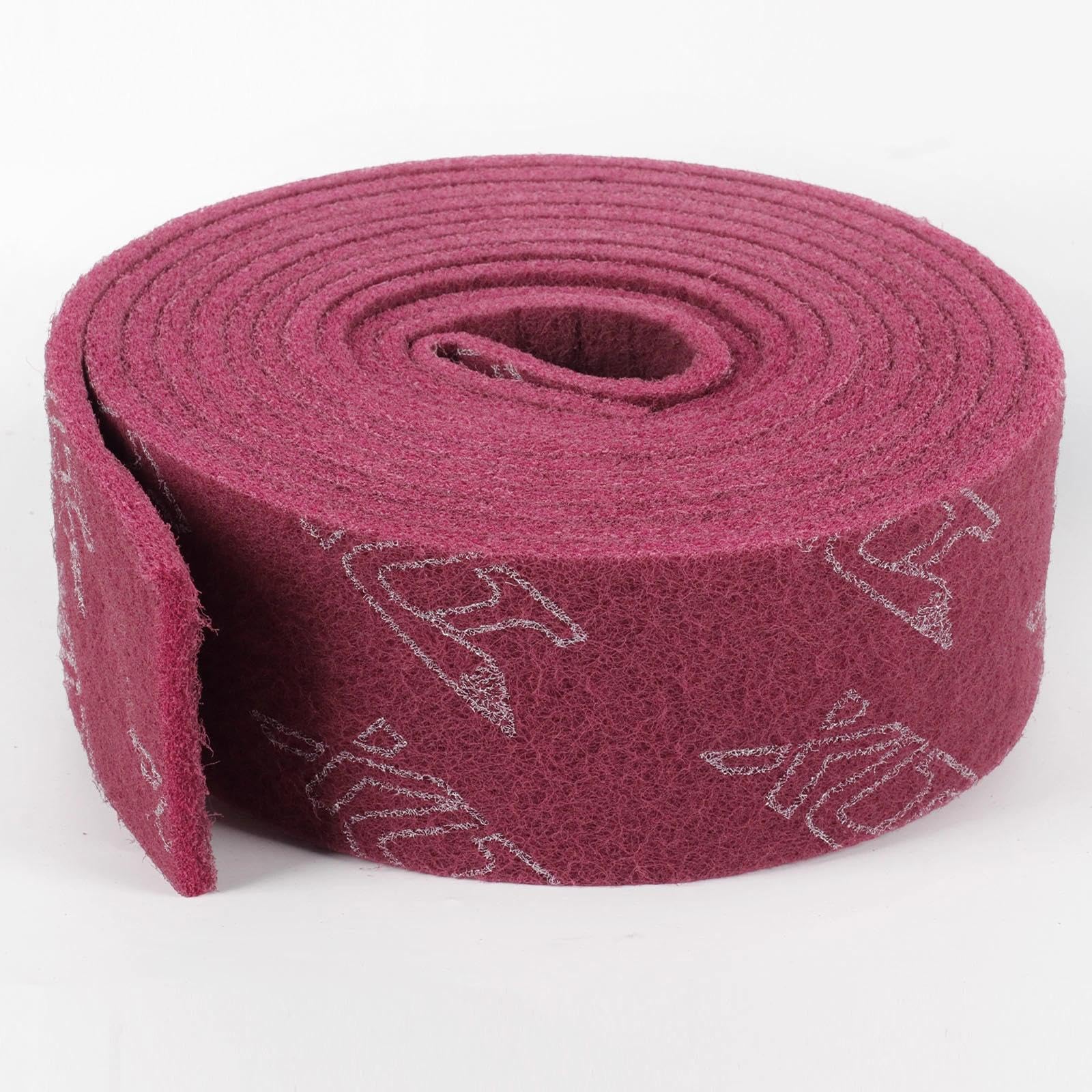 Rouleau Abrasif Papier et Non-tissé Abrasif 5,7m x 100mm Grain 320-400 pour Acier Inoxydable, Bois, Métal, Ponçage Longue Durée