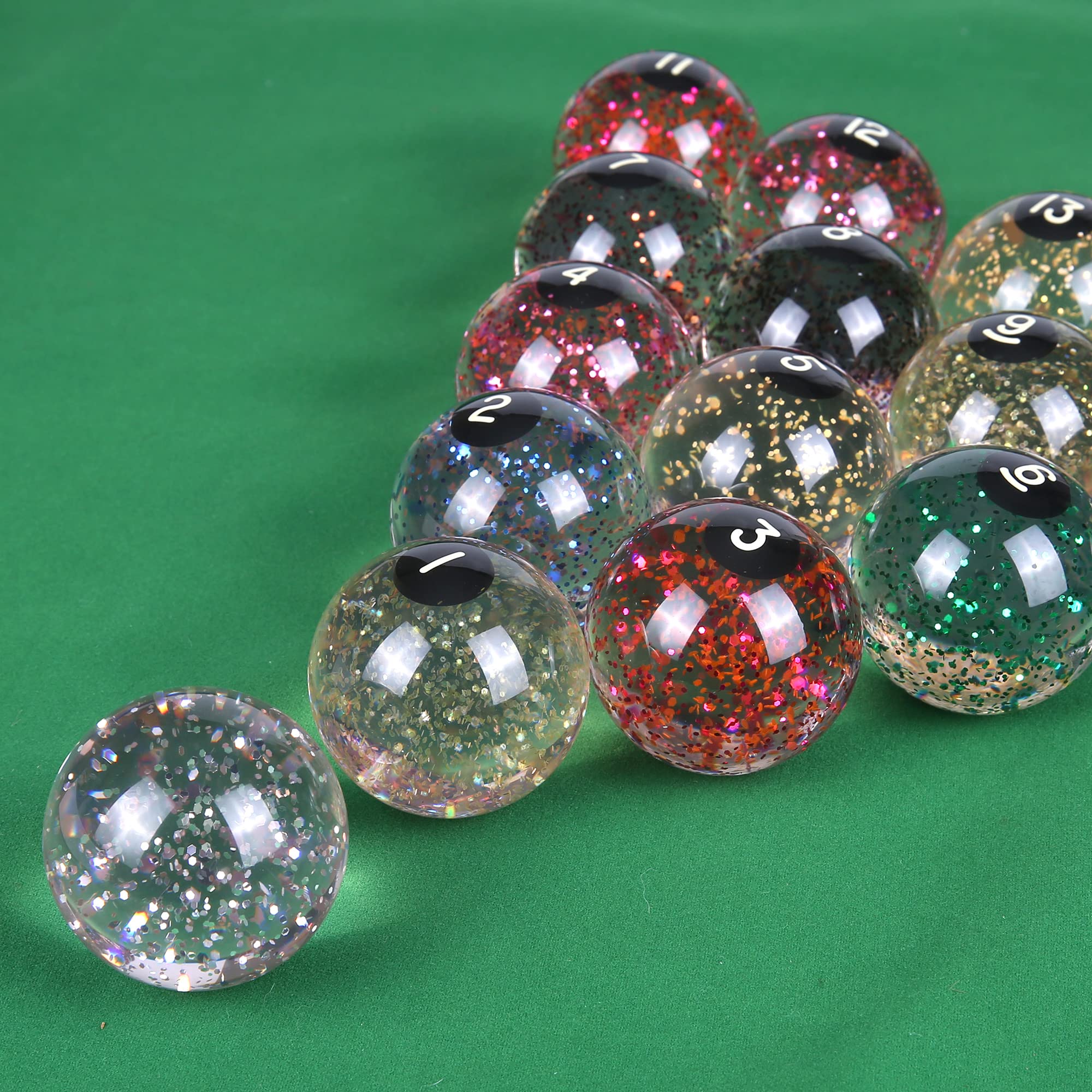 Amazon | YINIUREN ビリヤードボール プールボール クリアスタイル