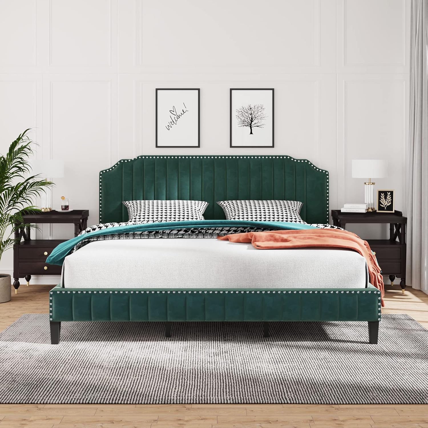 Amazon.com: Queen Bedroom Furniture Sets, 3 Piece Bedroom Set ...