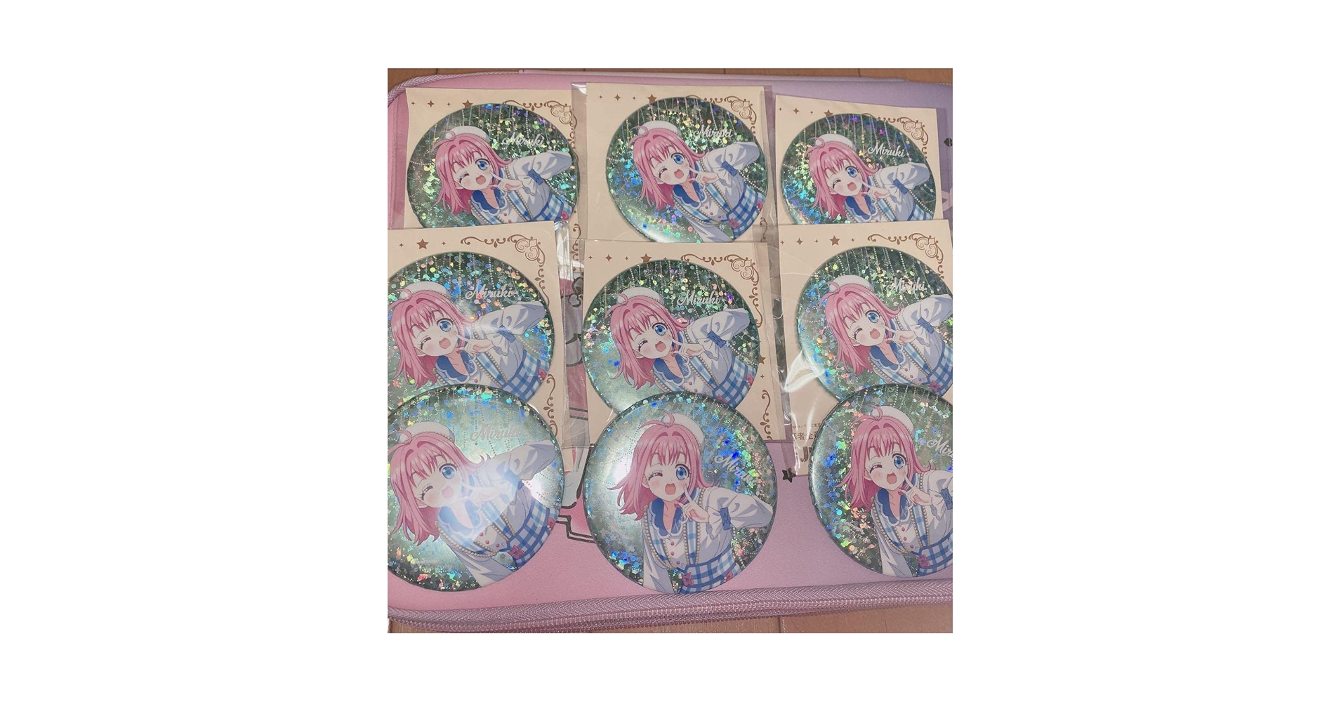 はうす様♥️♥️♥️専用です。548 KOSP①ミルク缶。細バッグリメ缶 ブルーボックス ちなつ 缶バッジ ( ani sugar ） 鳳瑛二 缶