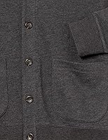 Vista 6 de Tienda Essentials Cárdigan de forro polar de manga larga para hombre