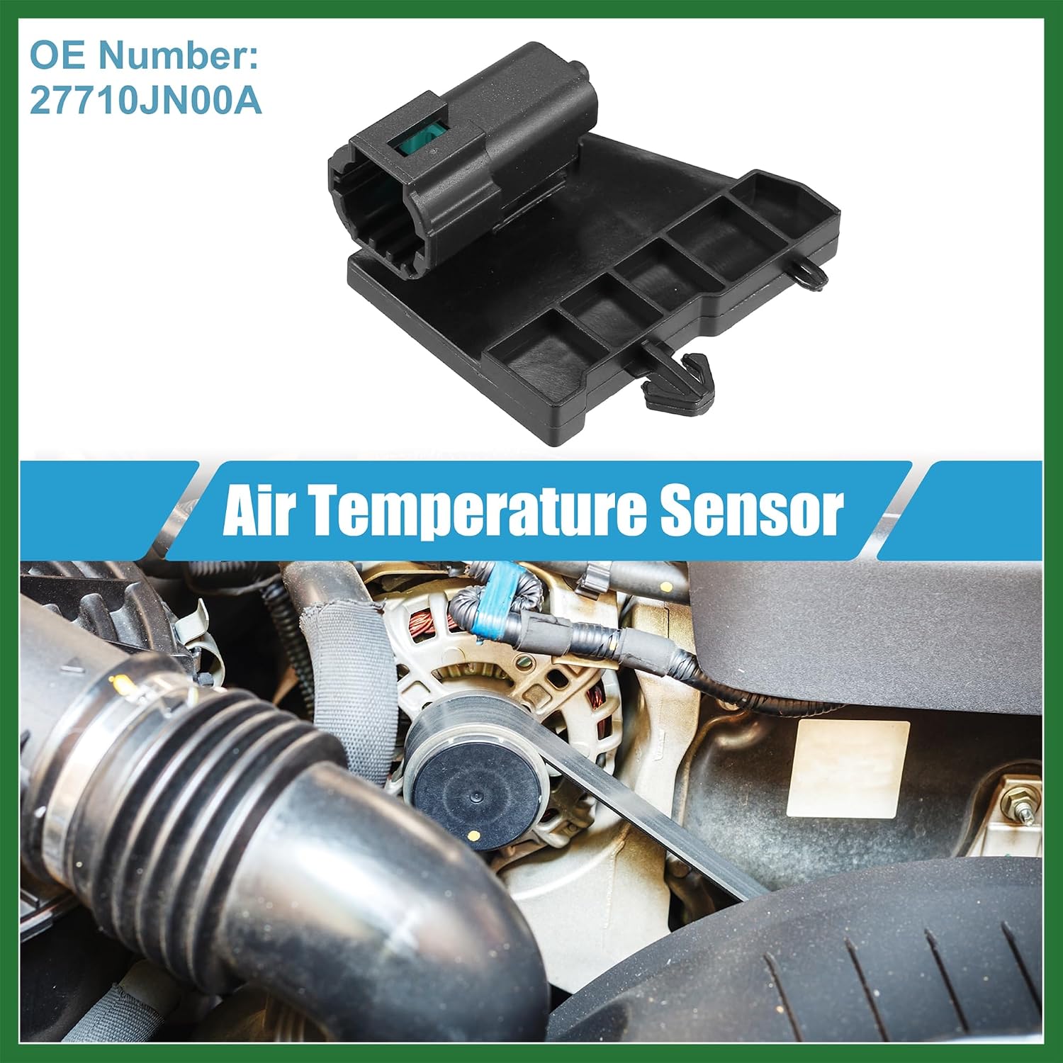 Motoforti Outside Ambient Air Temperature Sensor No.27710JN00A A/C Temp Sensor for Nissan Altima J32Z 2008-2012 Plastic Black Long-lasting