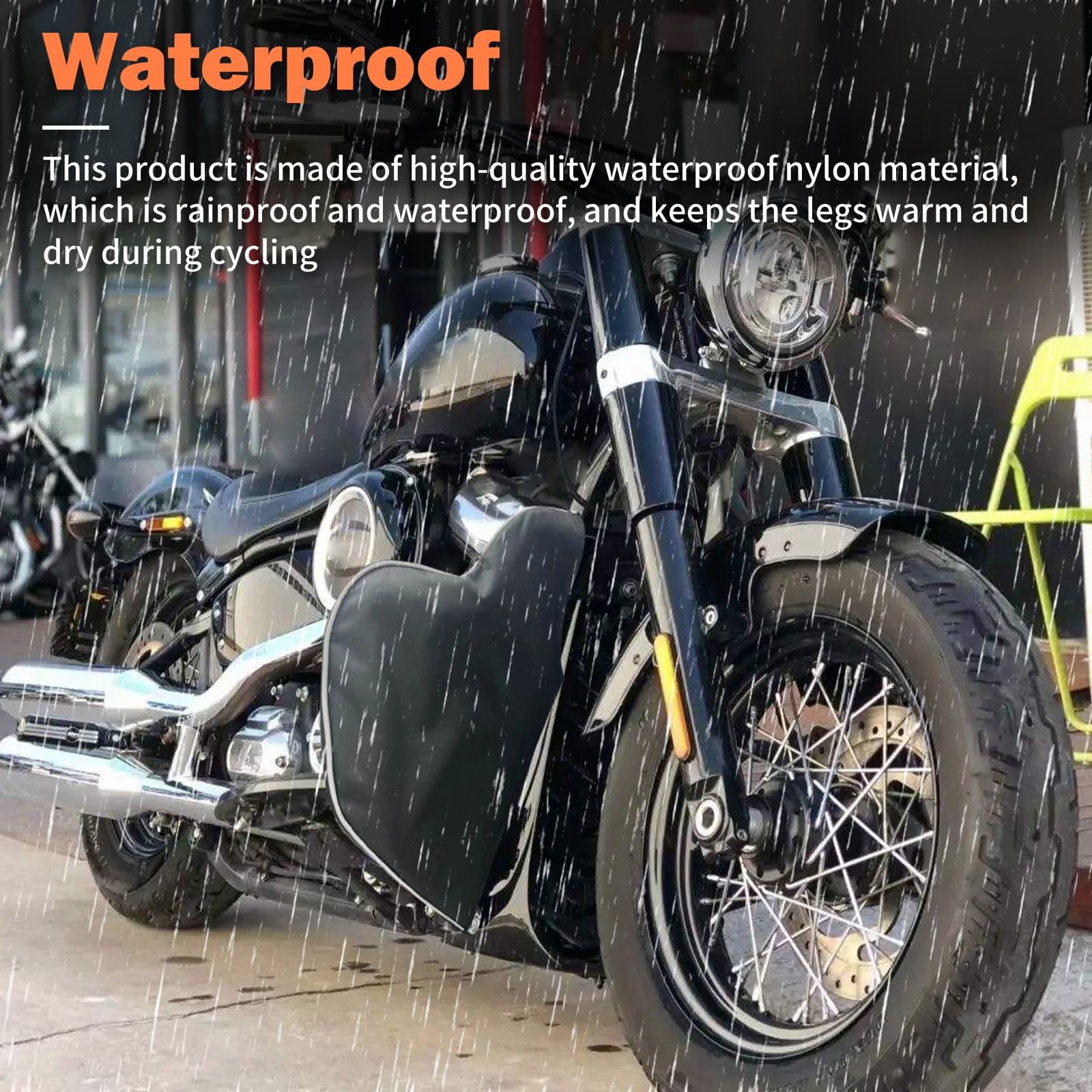 Wyściółka Przestrzeni Ładowania Motocyklowe miękkie obniża Chaps osłona silnika pokrywa ocieplacz na nogi torba wodoodporna pasuje do Harley Softail 2018-23 Wyściółka Bagażnika