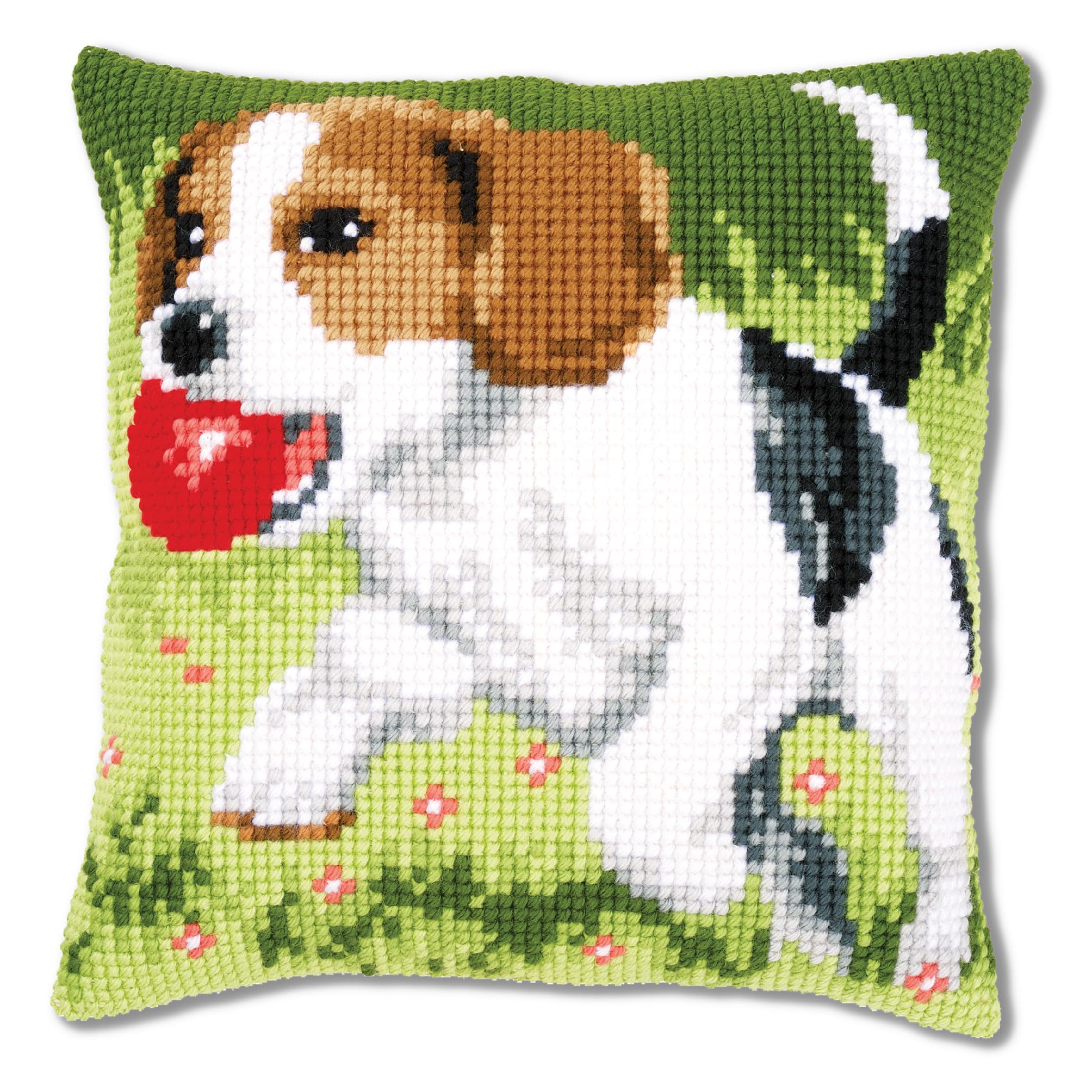 Vervaco Beagle Cross Stitch Cushion Kit, Multi-Colour