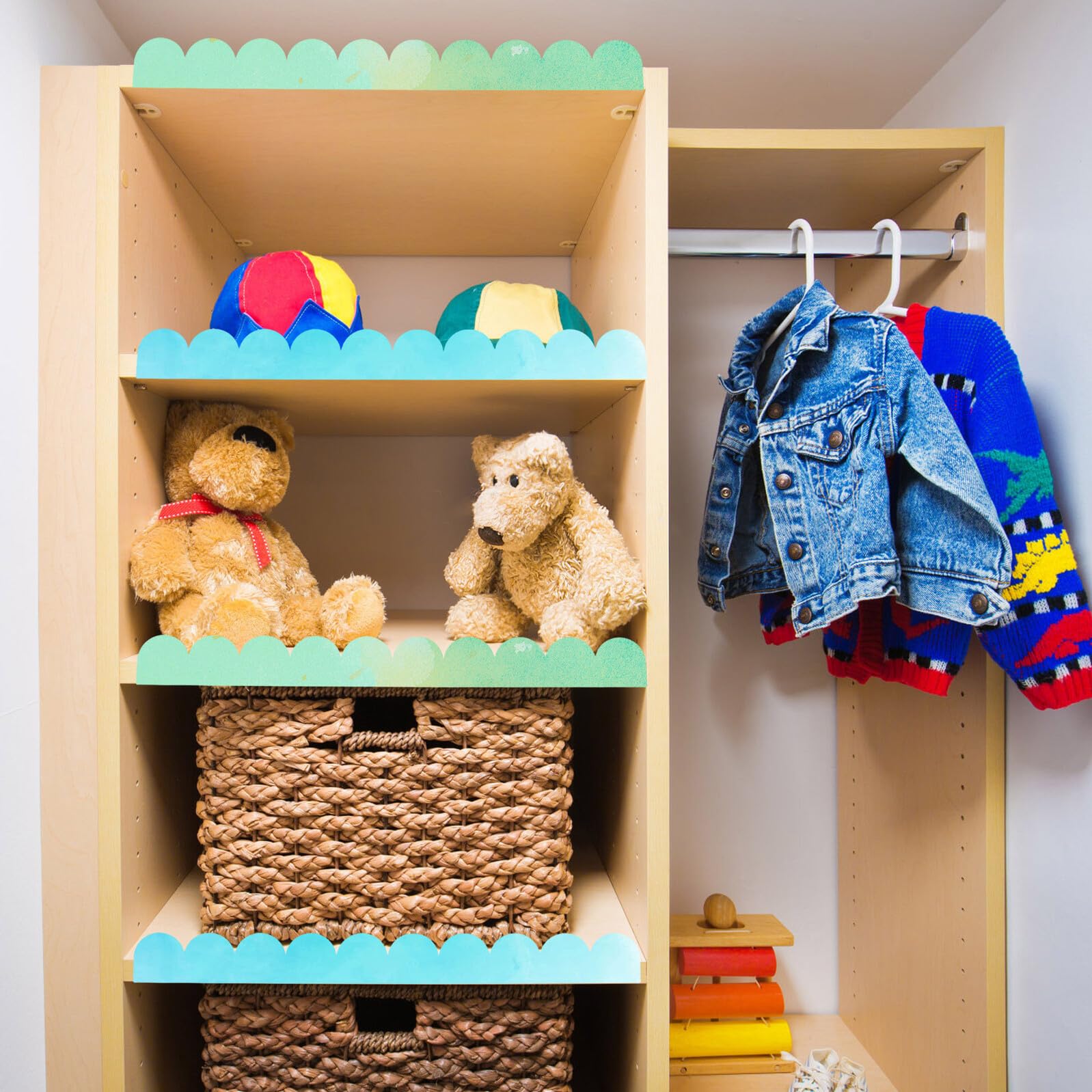 Cornice Decorativa per Porta in Legno Smerlato 24 Pezzi Non Rifinita