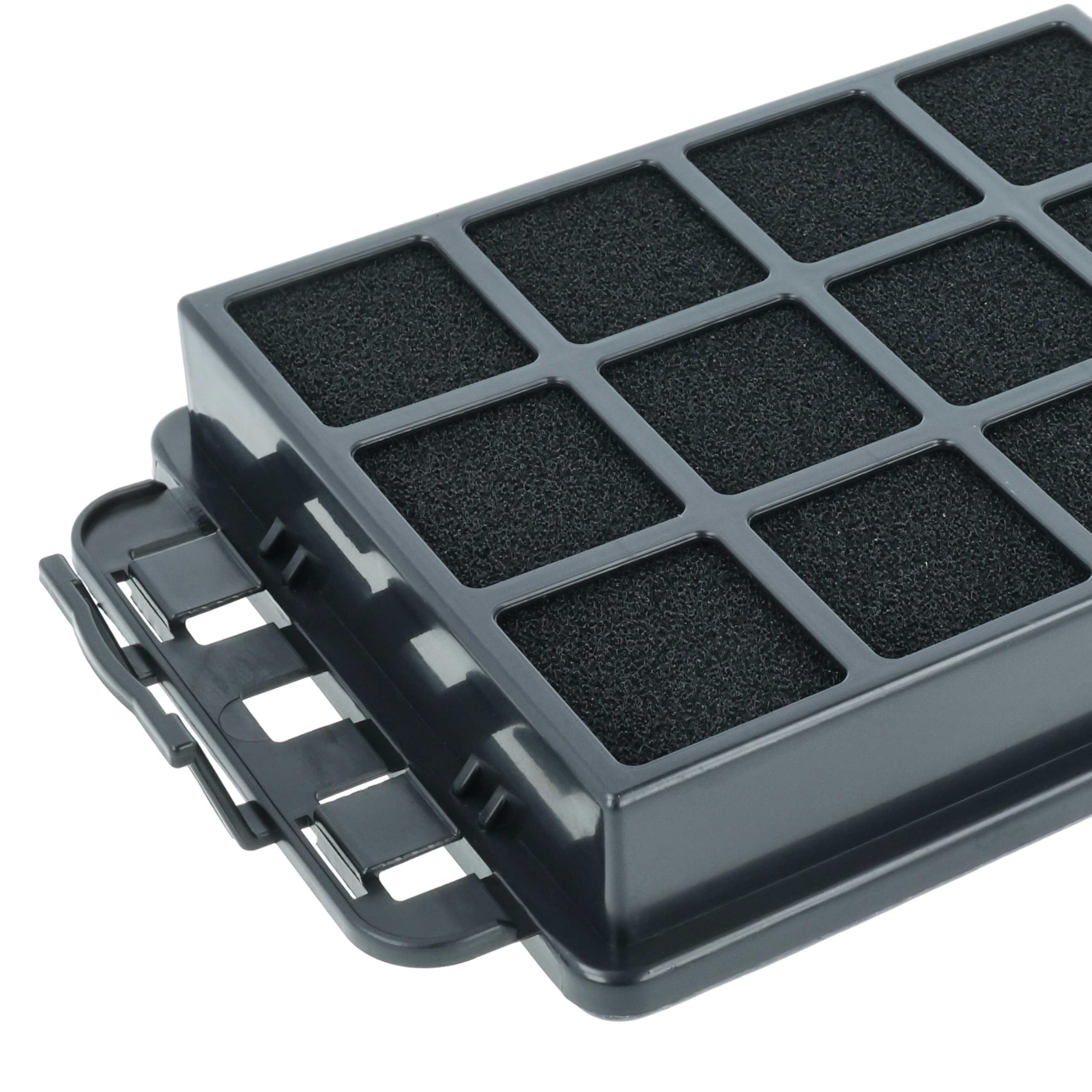 vhbw 4x Filtro de aspiradora compatible con Nilfisk Meteor - Filtro de espuma negro