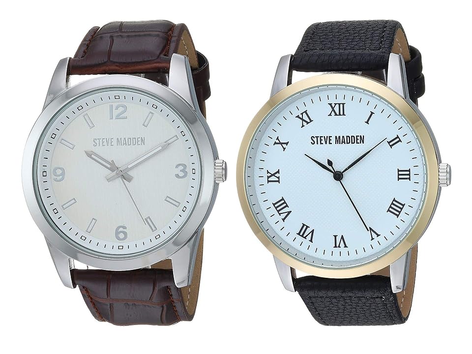 

Steve Madden Strap Watch Set SMWS69 (Black/White/Gold/Brown/Silver) Watches