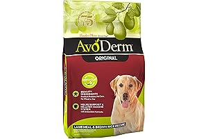 AvoDerm Natural Lamb Meal & Brown Rice Recipe Dry Dog Food: A...