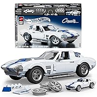 Mattel Brick Shop Hot Wheels,set da costruire, Corvette Grand Sport
