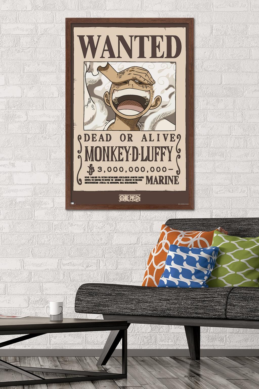 Amazon.com: Trends International One Piece - Monkey D Luffy Wanted