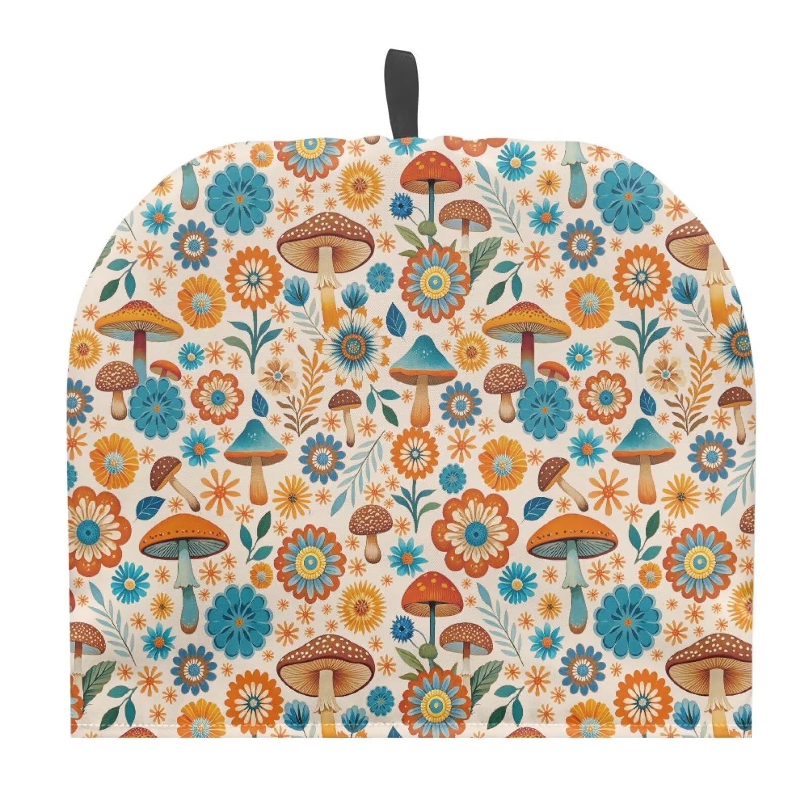 Thanksgiving Large Tea Cozy for Teapot Mushroom Print Thick Tea Pot Cover Home Kitchen Decoration Insulated Teapot Cozy Dust Kitchen Accessories