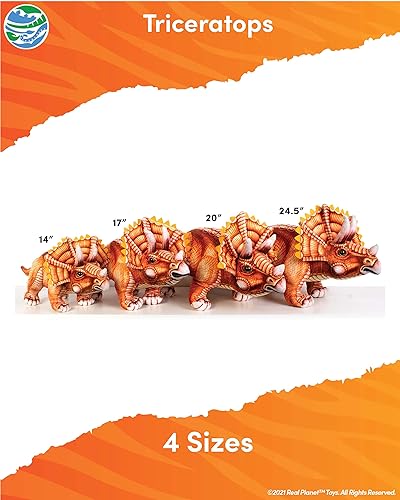 Miniatura 3 de Real Planet Juguete de peluche de dinosaurio de 20 pulgadas, animal de peluche de dinosaurio, peluche de dinosaurio seguro para bebés, lindos