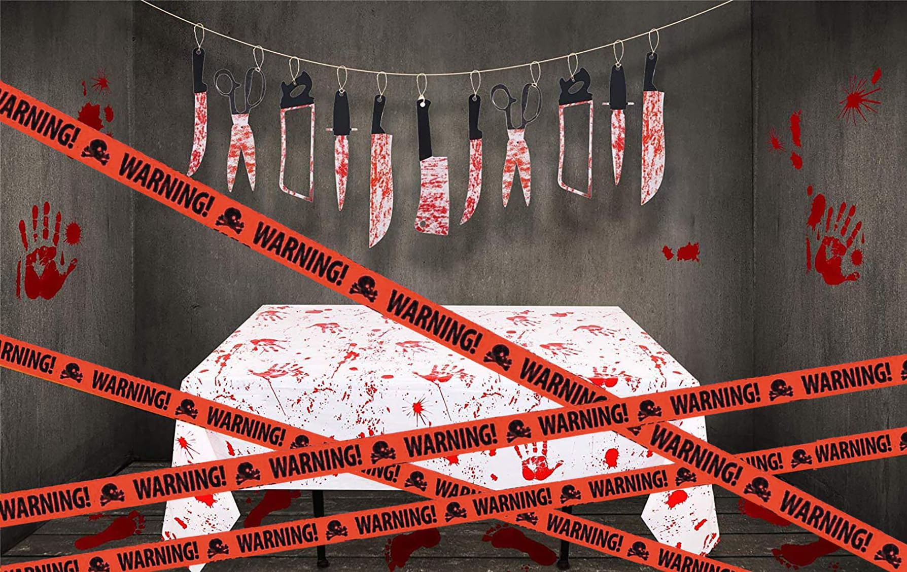 Halloween Caution Tape - 2.5 In X 164 Ft, 'Do Not Enter' Barricade Tape For Outdoor & Indoor Party Decor