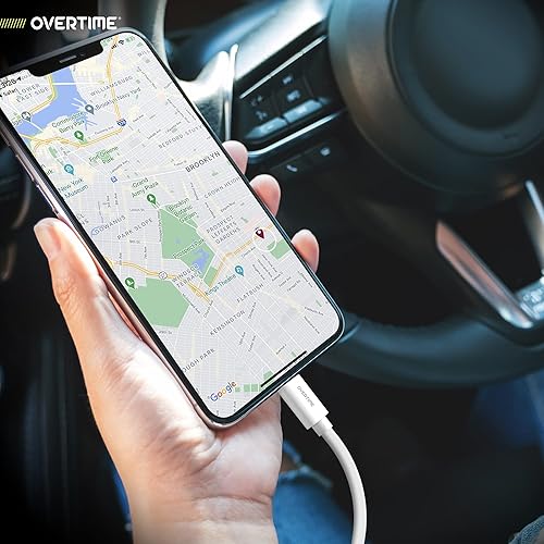 Miniatura 8 de Overtime Cable Lightning para iPhone, certificado MFI, cable de carga USB-A a Lightning portátil e inteligente, cable de carga rápida de Apple,