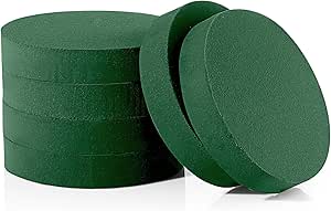 Amazon.com: Frienda 6 Pieces Round Floral Foam Wet Floral Foam Green ...