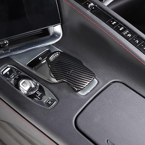 Miniatura 4 de CHEAYAR Cubierta de la palanca de cambios compatible con Corvette C8 Z06 Z51 2020 2021 2022 2023, cubierta de perilla selectora de modo ABS,