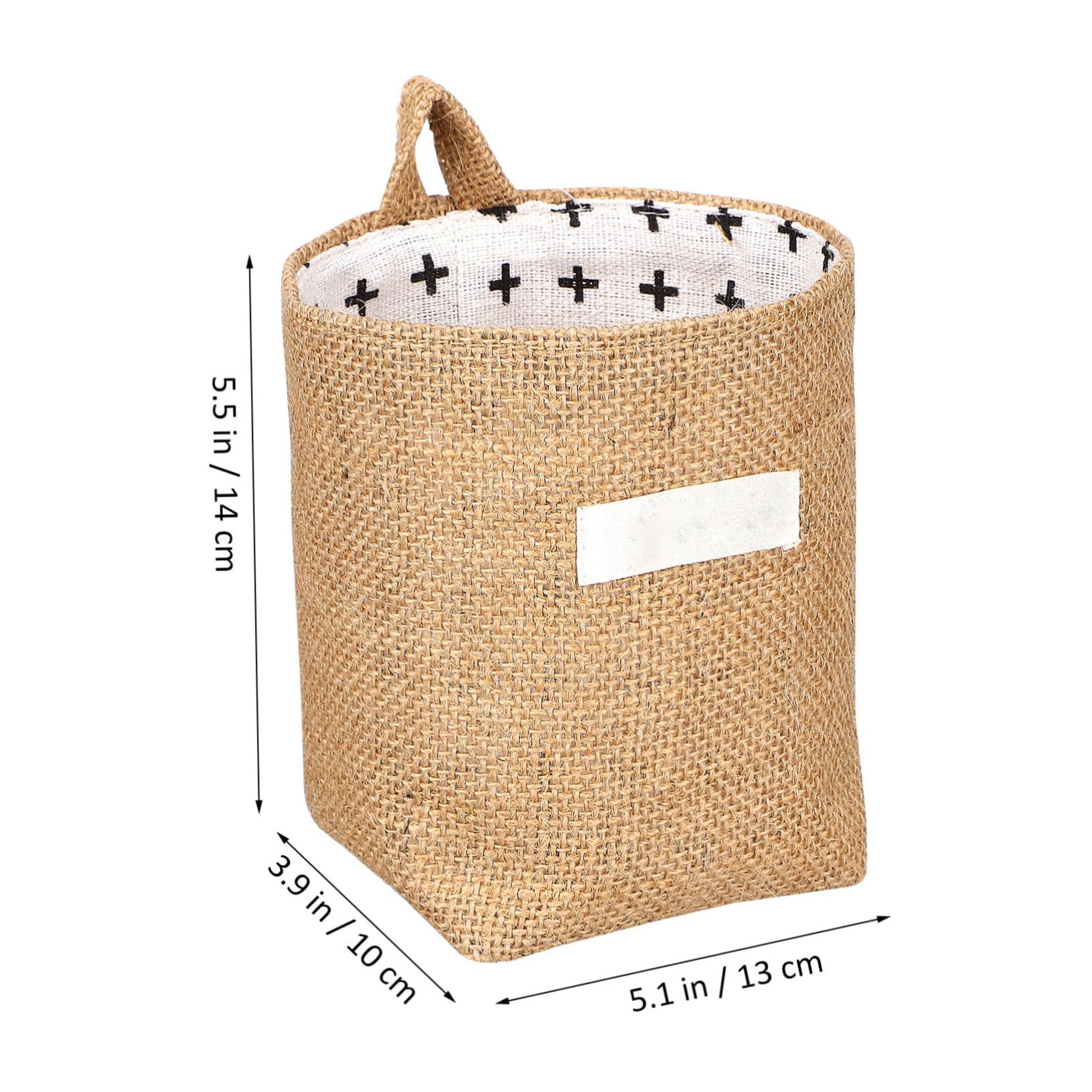 ABOOFAN 6Pcs Cotton Linen Wall Hanging Storage Bags Back Door Organizer for Items Space Saving Design with Rustic Style for Bedroom Bathroom Kitchen and Dormitory