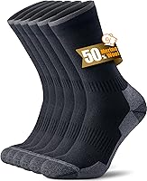 RUIXUE Merino Wool Hiking Socks Men Women: OEKO-TEX GRS Certified, Seamless Toe, Terry Cushioned Sole - 3 Pairs Pack