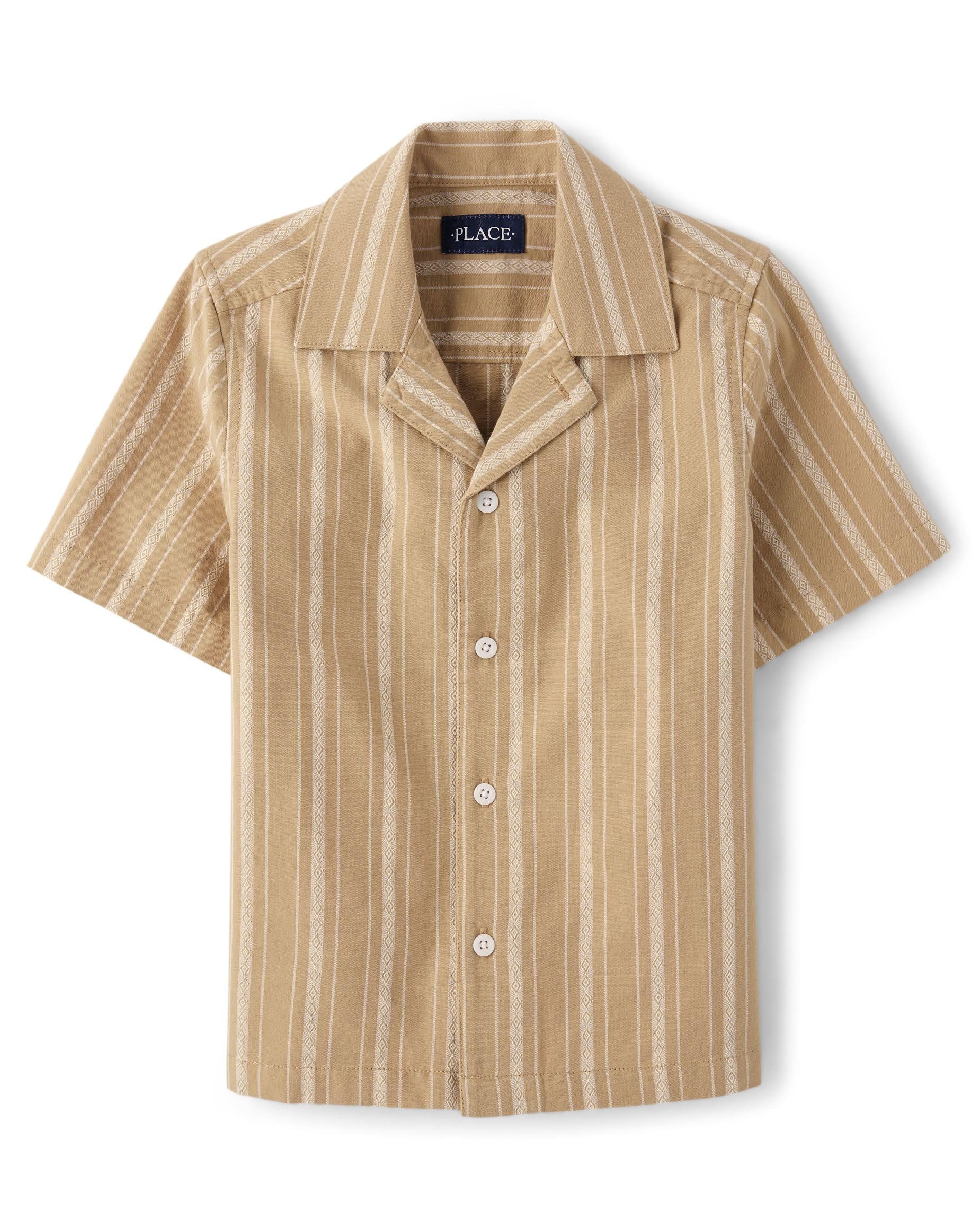 The Children's Place,Short Sleeve Button Down Shirt,Tidal,Small (5/6) — view 23