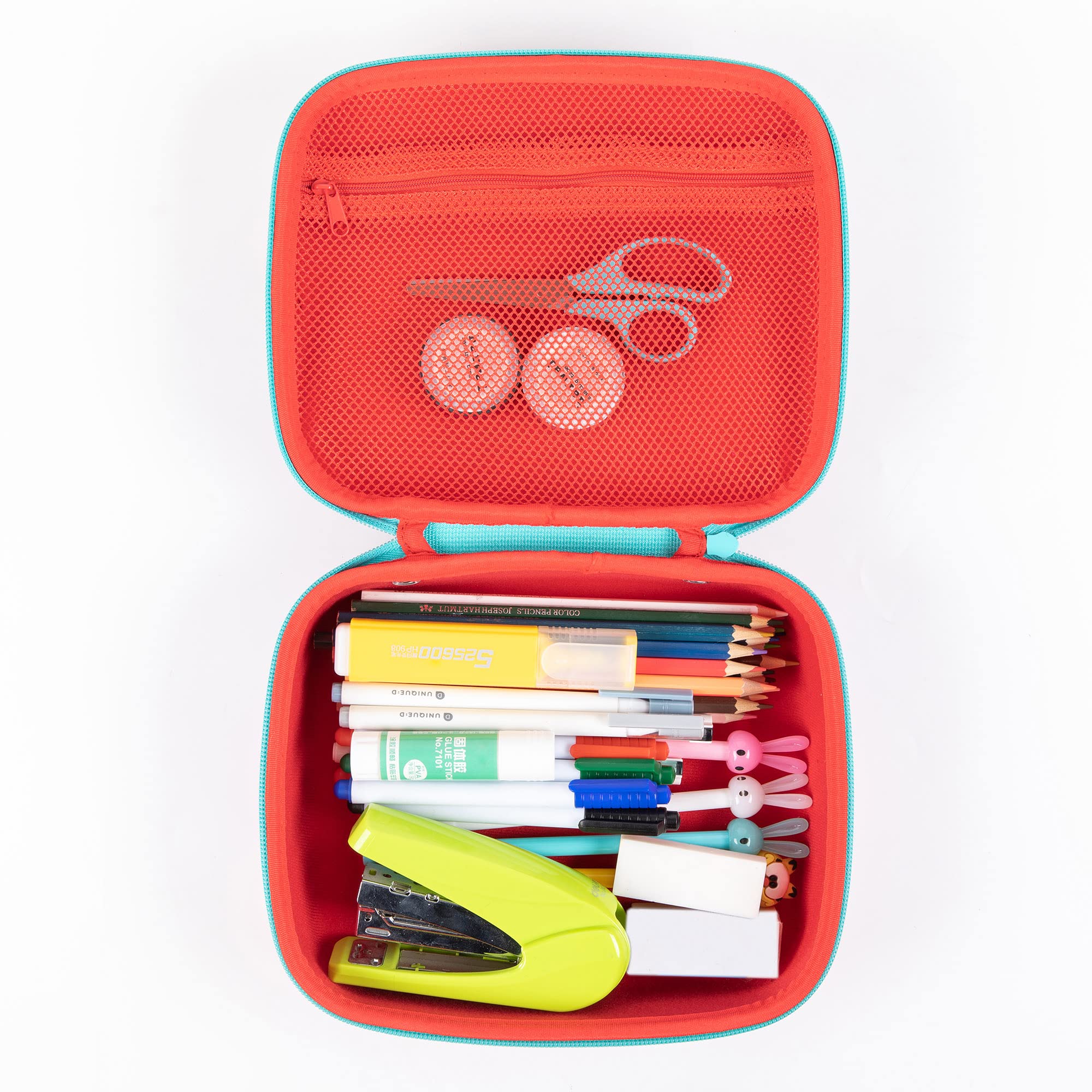 ZIPIT Colorz Große Stiftebox für bis zu 110 Stifte, robuster Aufbewahrungsbehälter für Schul- und Bürobedarf, sicherer Reißverschluss (bunt)