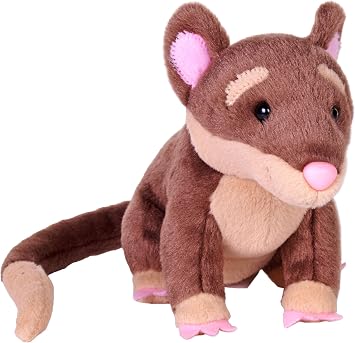 Wild Republic Splendors Eco Four Eyed Opossum Stuffed Animal - 6"