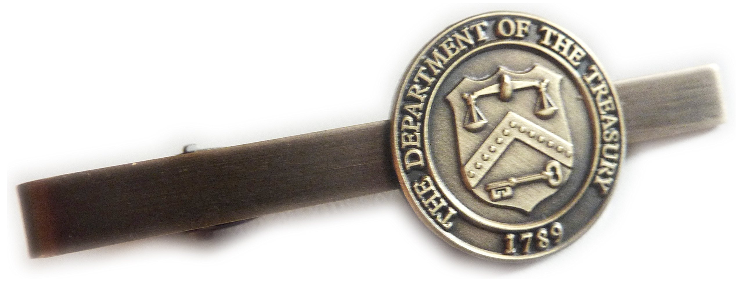 Department of the Treasury IRS Seal Tie Bar Clip
