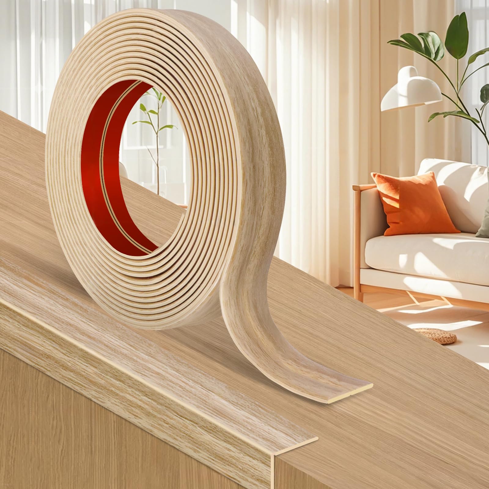 6M Corner Trim, Self Adhesive Flexible PVC Edging Strip ，Peel and Stick Wall Moulding for Tile Edging, Wall, Ceiling and Furniture Edge Protection, 2cm Wide