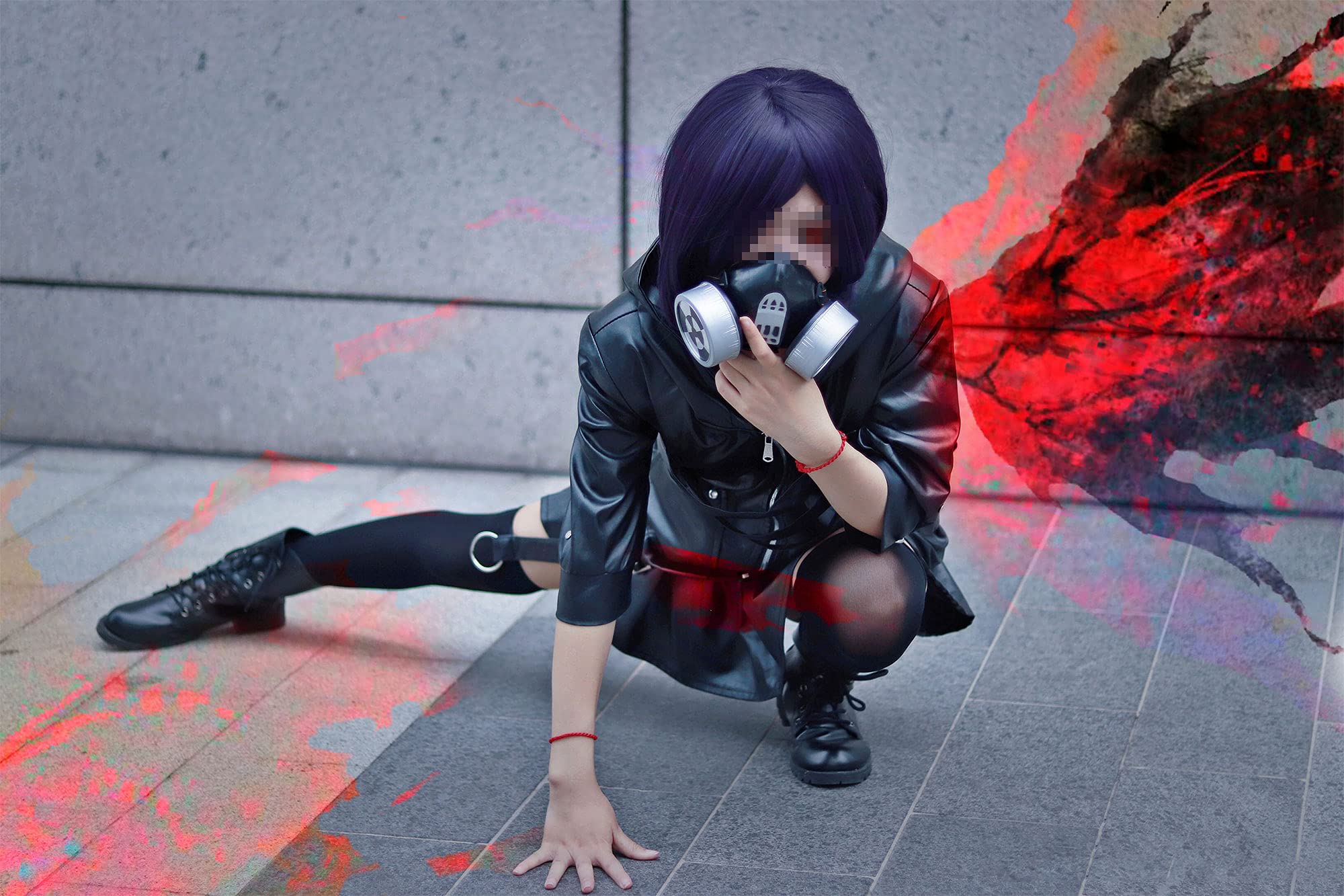 Japonia anime Tokyo Ghoul Touka Kirishima strój szkolny, czarna spódnica, kostium bojowy, pełny zestaw, Halloween, Boże Narodzenie, cosplay, kostium na co dzień, mundurek