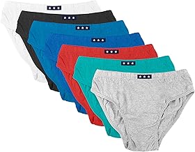 Boys Briefs 7 Pack Assorted Plain White/Red/Black/Navy/Blue | Multipack, Soft Cotton Mix Blend Boys Pants | Comfortable, Breathable, Toddler Pants, Underwear 2-3, 3-4, 5-6, 7-8 Year Olds