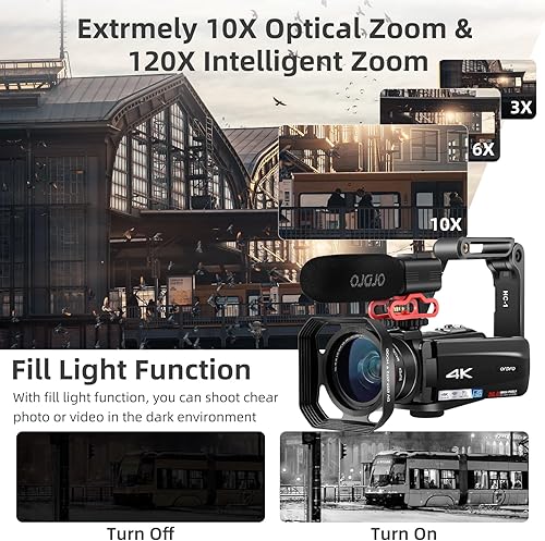 Miniatura 3 de ORDRO Cámara de vídeo 4K Videocámara Cámara óptica