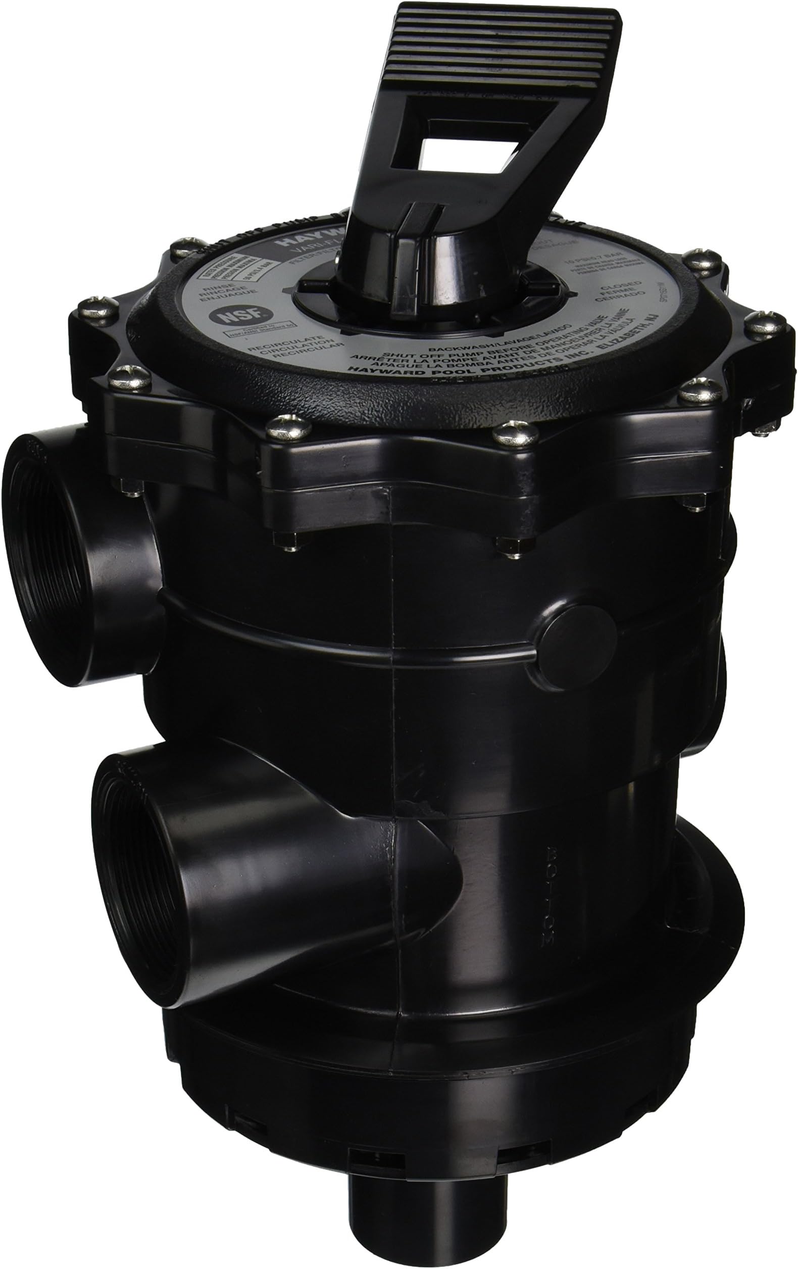 Hayward SP071621 VariFlo Top-Mount Control Value, Black