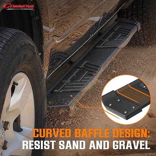 Miniatura 7 de COMNOVA AUTOPART Estribos de aluminio compatibles con Chevy Colorado/GMC Canyon Crew Cab 2015-2026. Barras de escalones laterales Colorado de 6.5
