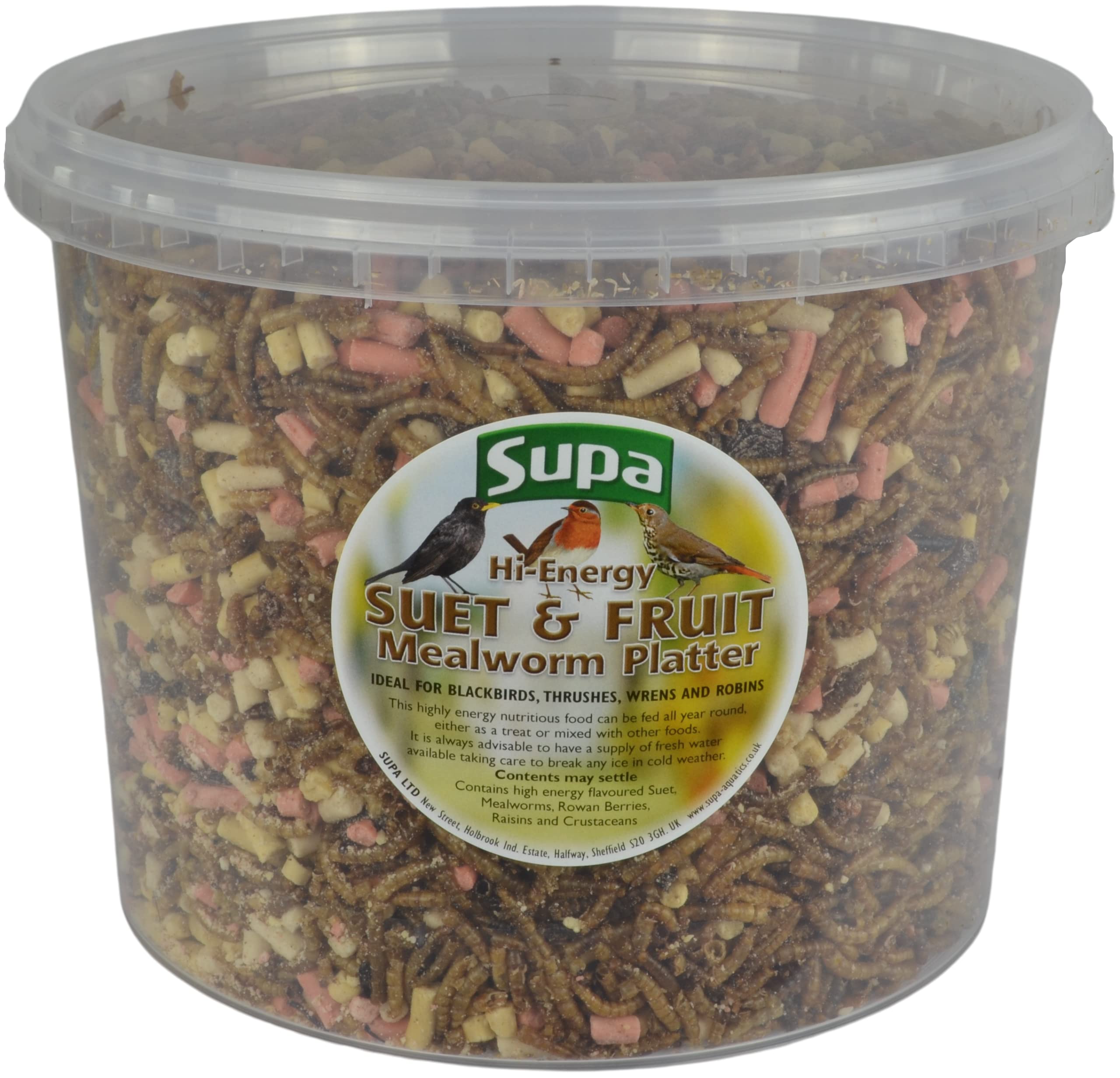 Buy Supa Dried Mealworms, HiEnergy Suet Pellets & Fruit Platter Mix