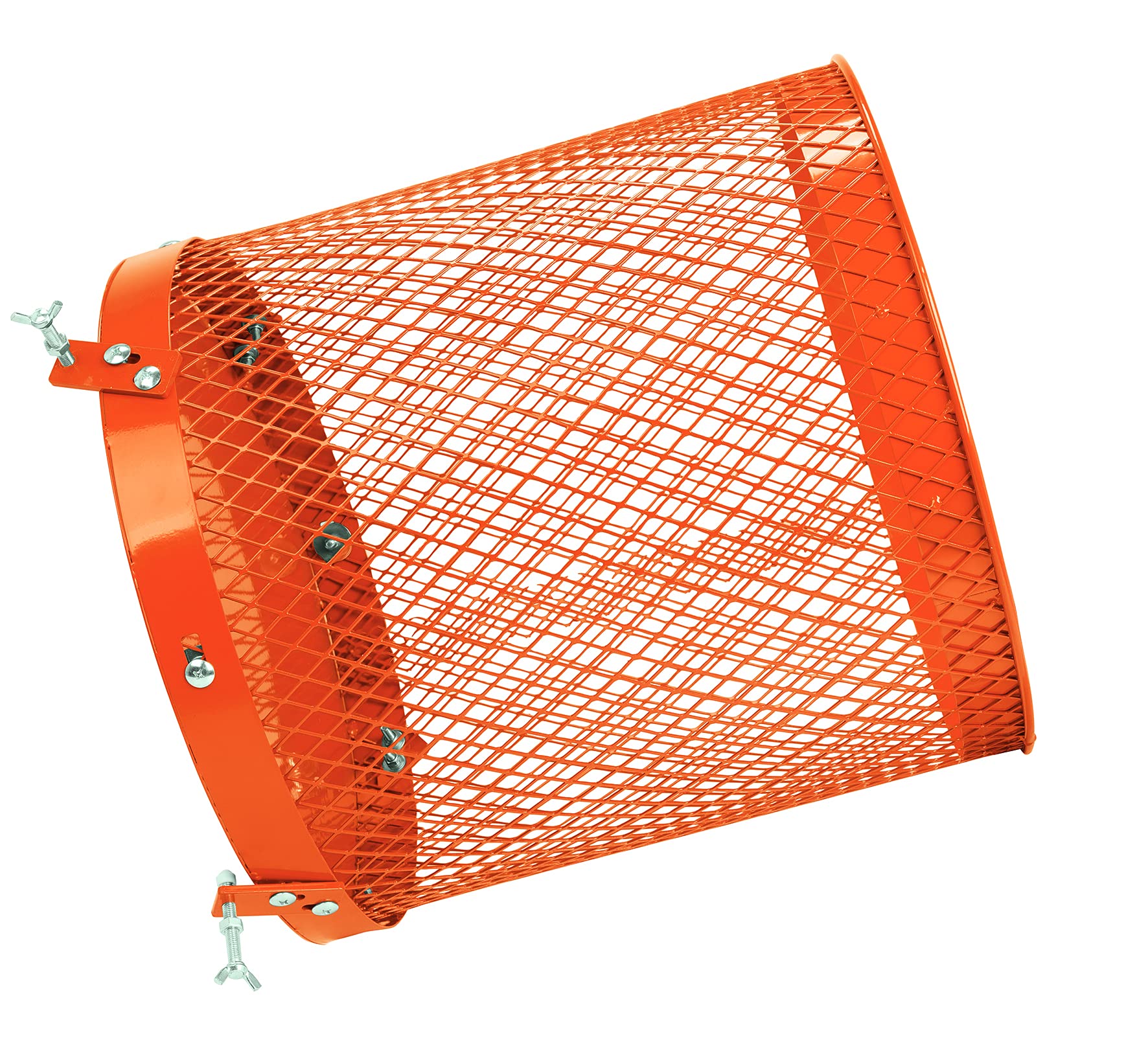 IXES Siebtrommel für Betonmischer (76 Liter Volumen, 46 cm Durchmesser, Universalhalterung für Mischer mit gebördelten Rand) 7908401701 orange