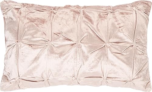 Miniatura 4 de SAFAVIEH Home Collection Trinz Blush - Almohada decorativa de 12 x 20 pulgadas, 12 x 22 pulgadas