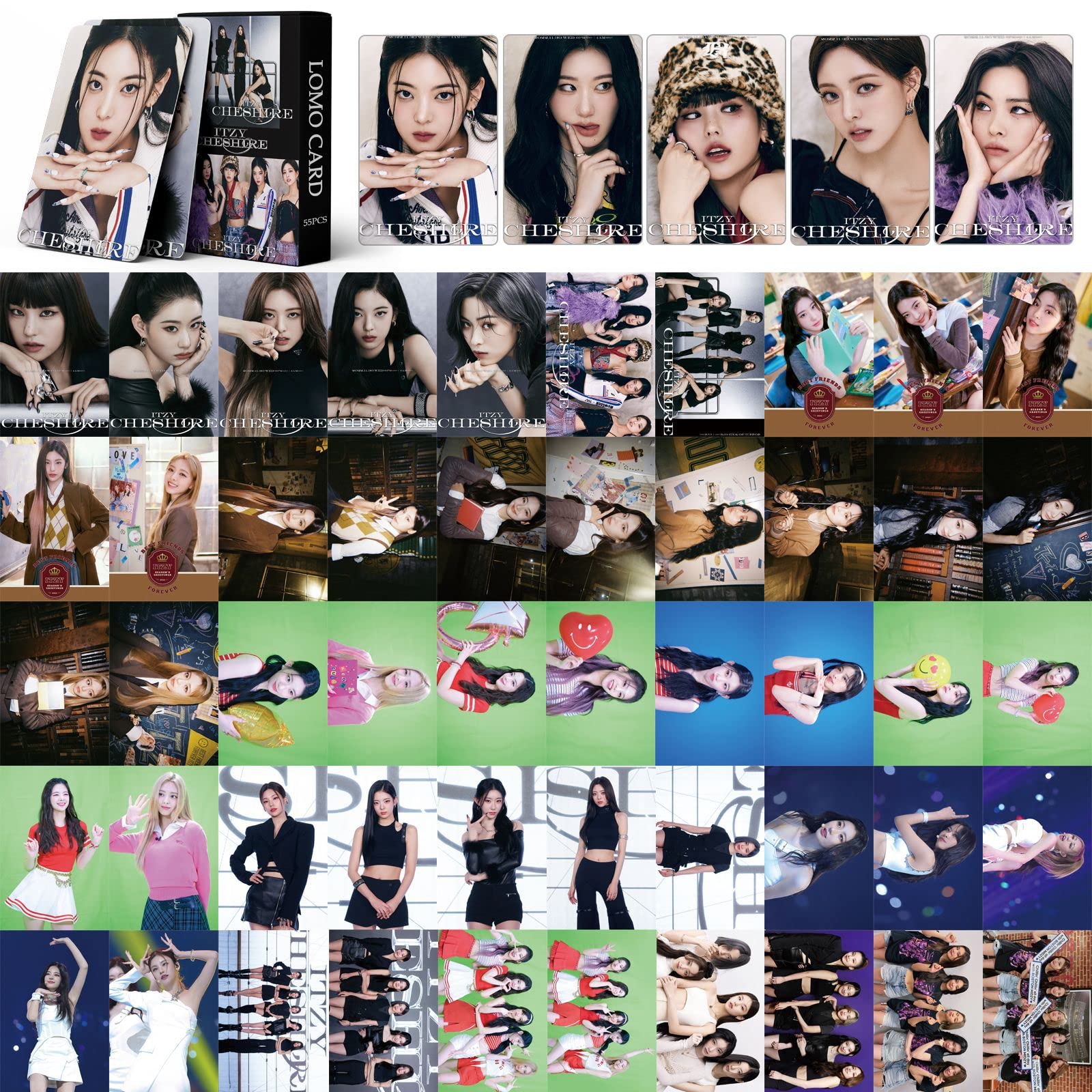 Amazon.co.jp: ITZY LOMOカード 55枚セット【CHESHIRE】『2022年 参上