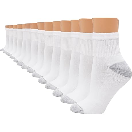 4-Pairs Womens Quarter Moisture Wicking Socks