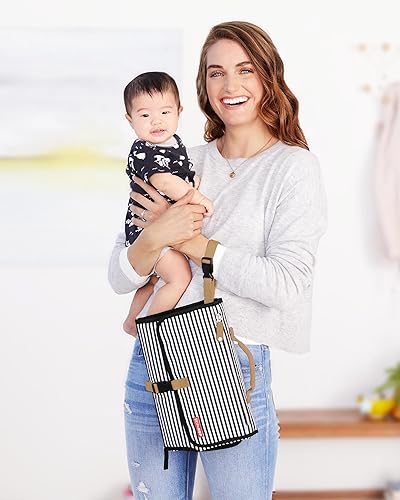 Miniatura 5 de Skip Hop Cambiador portátil para bebé pronto rayas negras 1 unidad paquete de 1 Negro, Negro y blanco (Black &amp; White Stripe), Chevron, Gris Heather,