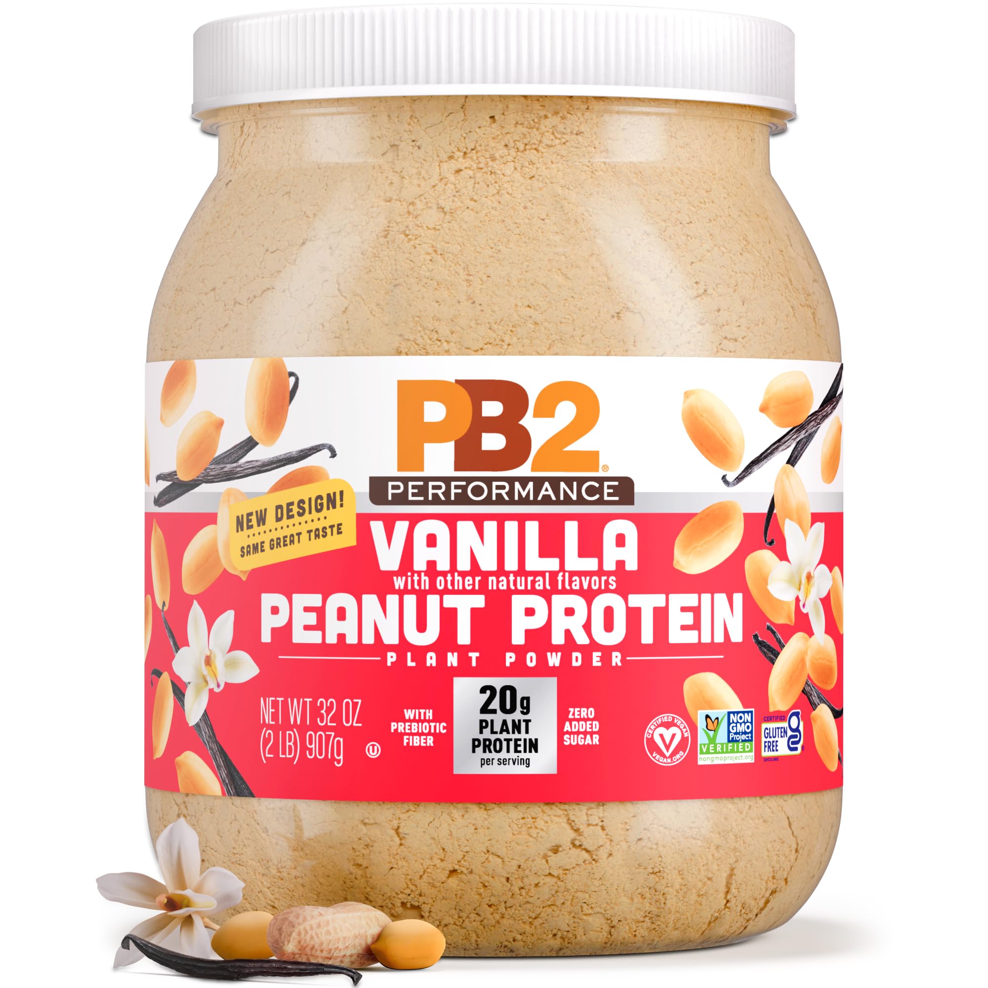 PB2 Performance Madagascar Vanilla Peanut Theine 907g