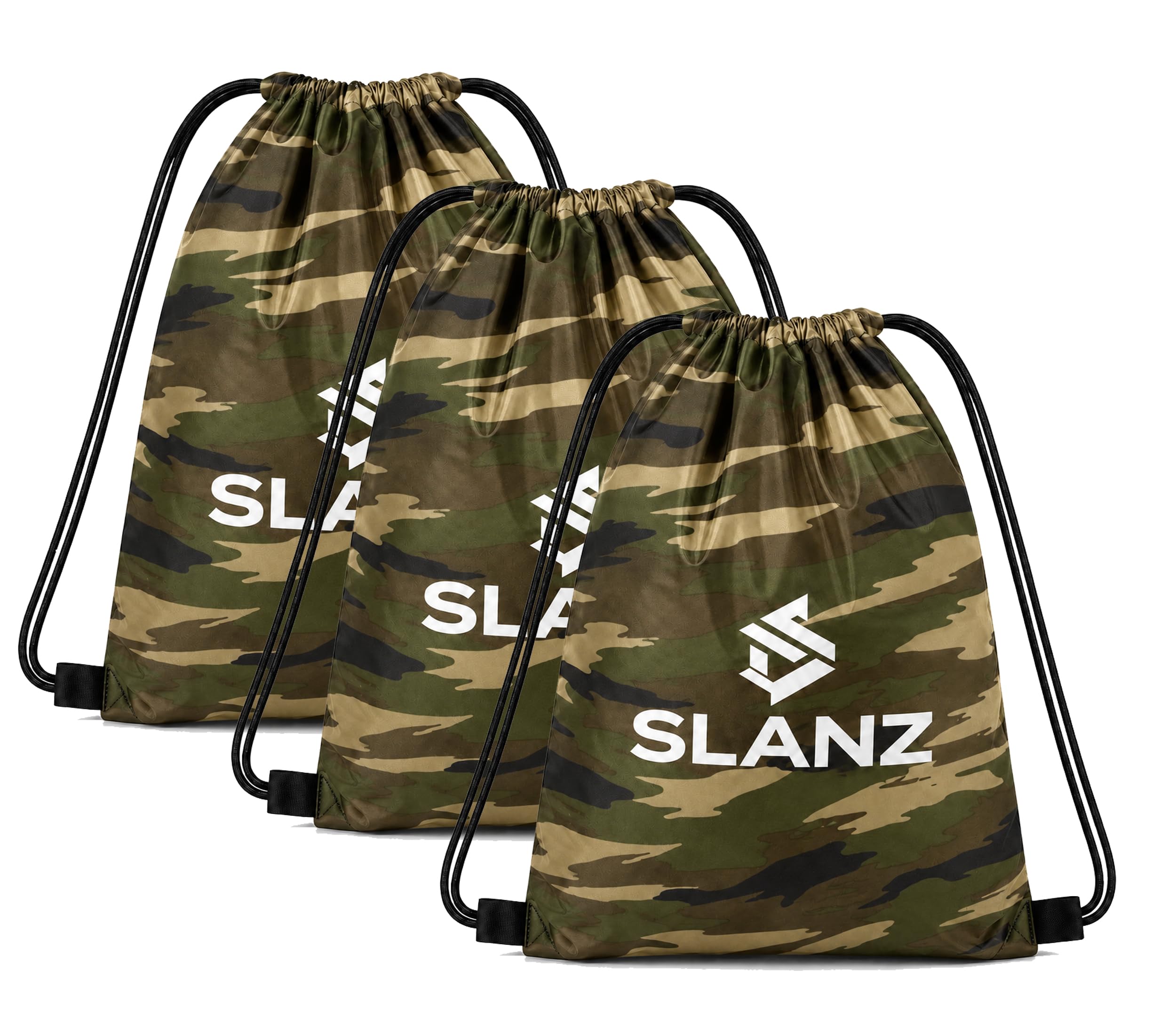 Drawstring Gym Bag (Pack of 3) | Lightweight Multipurpose Sports Backpack | Water-Resistant String Bag for Travel, School, Swimming, Hiking, Cycling, Skating & Daily Use Backpack | CAMOUFLAGE-image-5