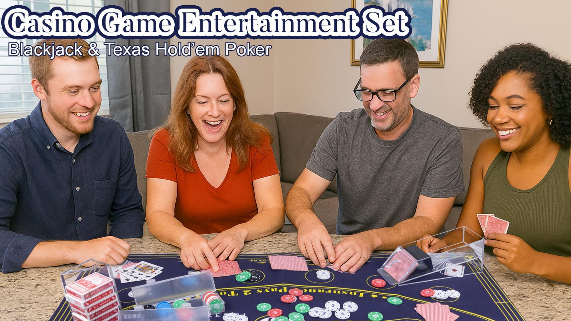 Amazon.com: Extguds Entertainment Casino Game Set,Blackjack,Texas