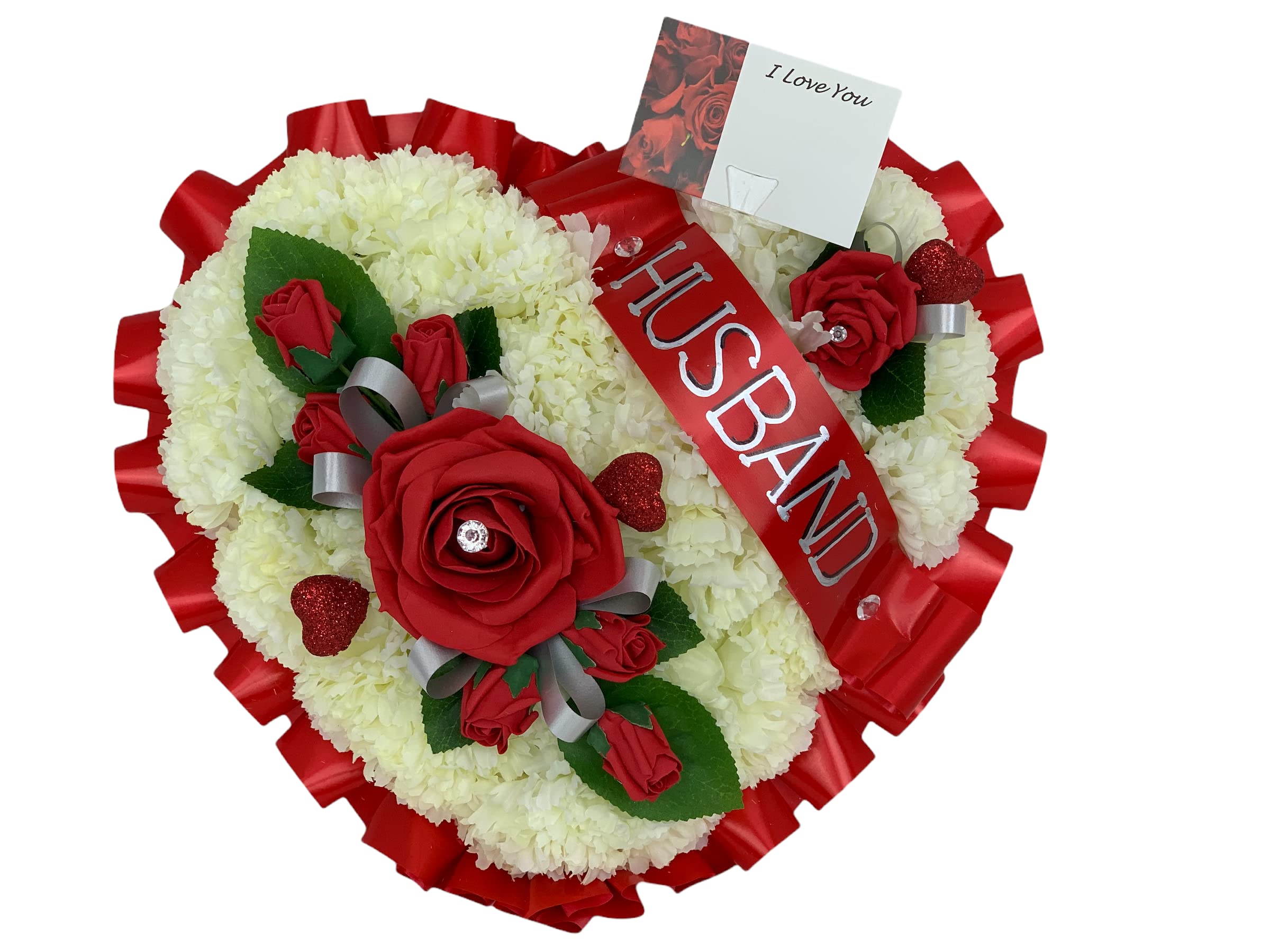 beautiful bouquets Wreath Funeral Flowers Heart Grave Artificial Silk Funeral Flower Tribute Memorial wreath grave Artificial Silk Funeral mum …