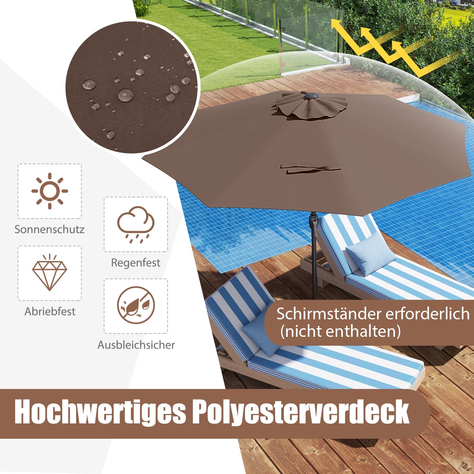Parasolstandaard 15 Kg, Parasolstandaard Met 4 Verstelbare Poten, Vierkant Schermgewicht Voor Parasolstangen Van 40 50 Mm Parasolvoet Voor Tuin Balkon Parasolstandaard 15 Kg, Parasolstandaard Met 4 Verstelbare Poten, Vierkant Schermgewicht Voor Parasolstangen Van 40 50 Mm Parasolvoet Voor Tuin Balkon
