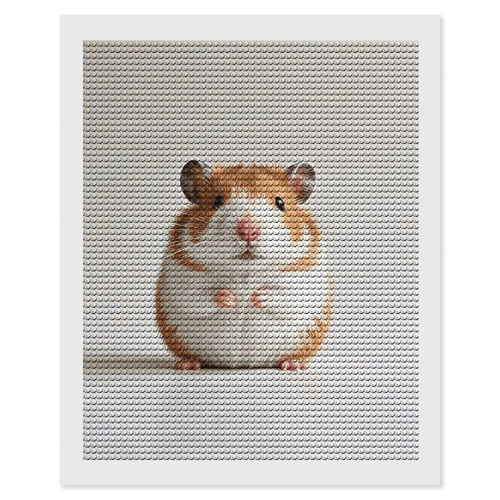 FodPand Hedgehog 5D Diamond Painting Kits for Adults Beginners Full Drill Round Diamond Dots Pictures Gem Art Supplies for Home Wall Room Decoration DIY Craft Set Gift 16x20