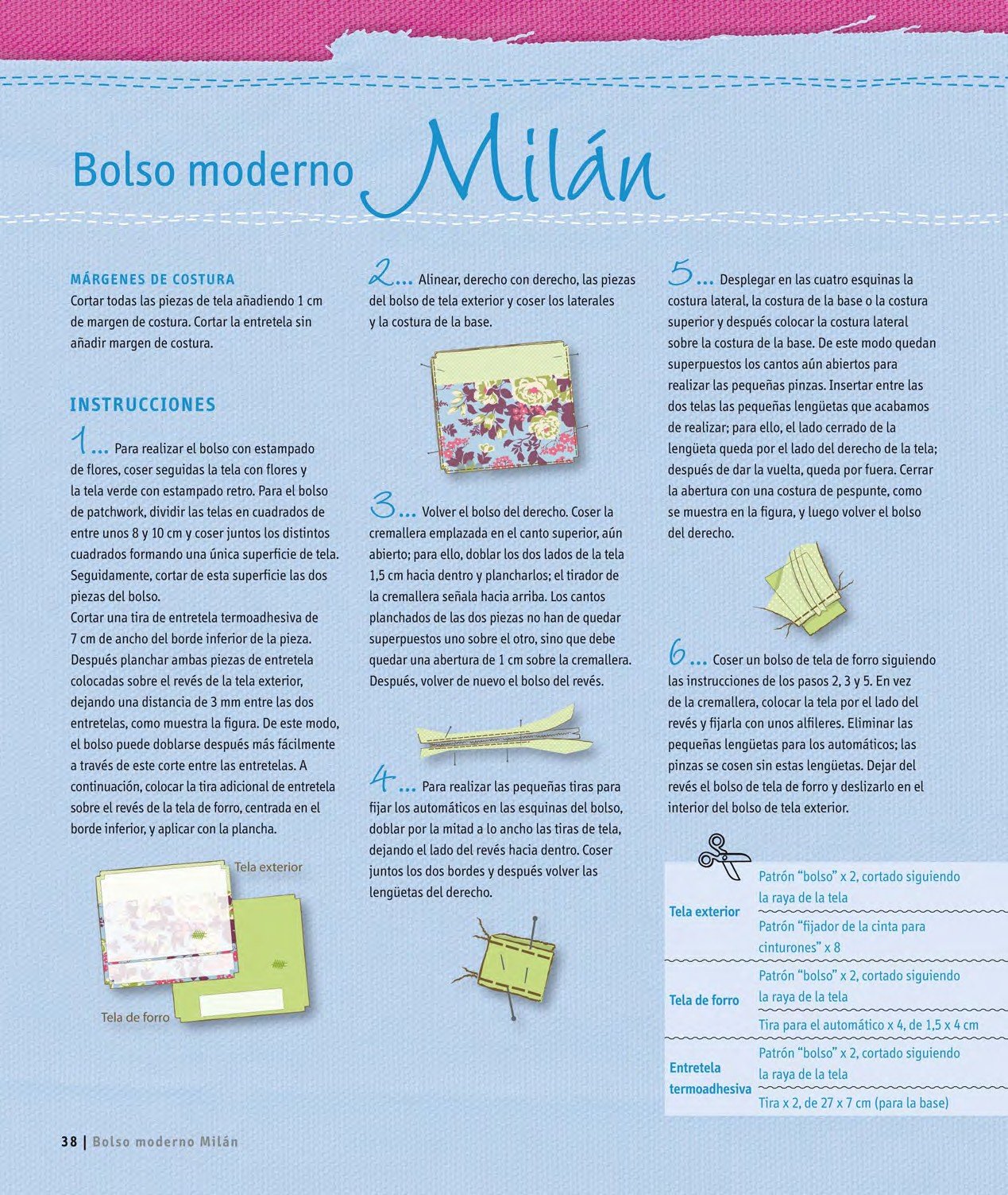 Nuevos Bolsos De Tela Con Diseños Fantásticos: Con patrones a tamaño natural (EL LIBRO DE)