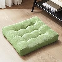 Vista 1 de Degrees of Comfort Almohada de Suelo para Meditación, Almohadas Cuadradas Grandes de Asiento para Adultos, Cojín de Pana Acolchado para Sala