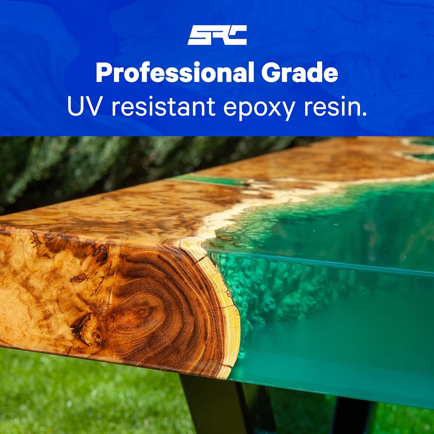 Epox-It Deep Pour Kit, 32 oz (16 oz Part A + 16 oz Part B) Crystal Clear Epoxy Resin, 1:1 Mix Ratio, up to 2” Deep, for Casting Art, River Tables, Live Edge Wood, Bar Top, Tabletop